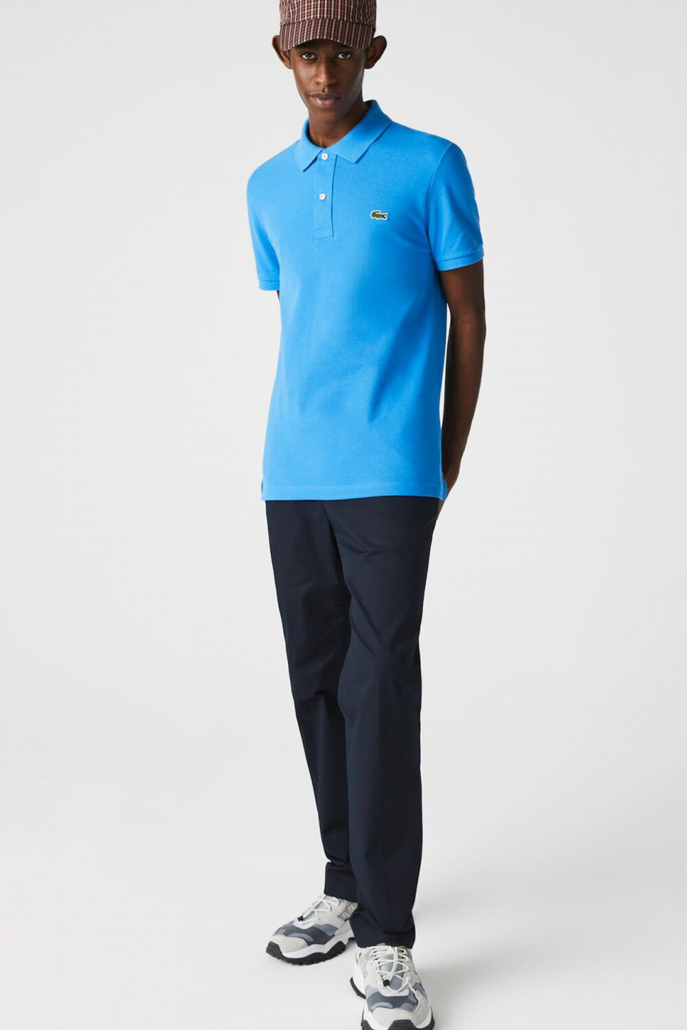 

Футболка-поло – синяя – стандартного кроя Lacoste, синий