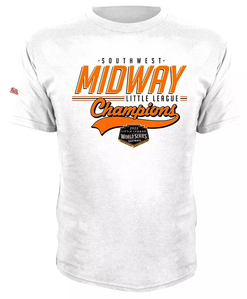 Белая футболка Stitches Youth Little League Softball World Series 2022 Midway Southwest Champs цена и фото