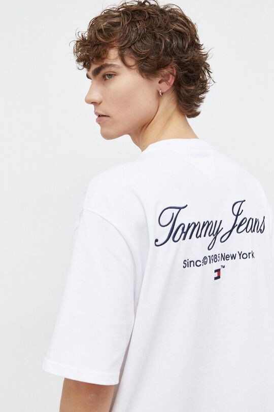 

Хлопковая футболка Tommy Jeans, белый
