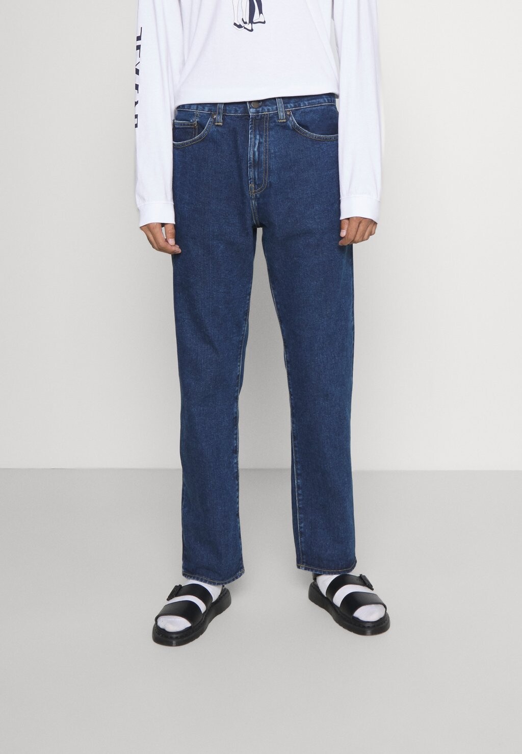 

Джинсы-сигареты Pontiac Pant Maitland Carhartt WIP, цвет blue stone washed