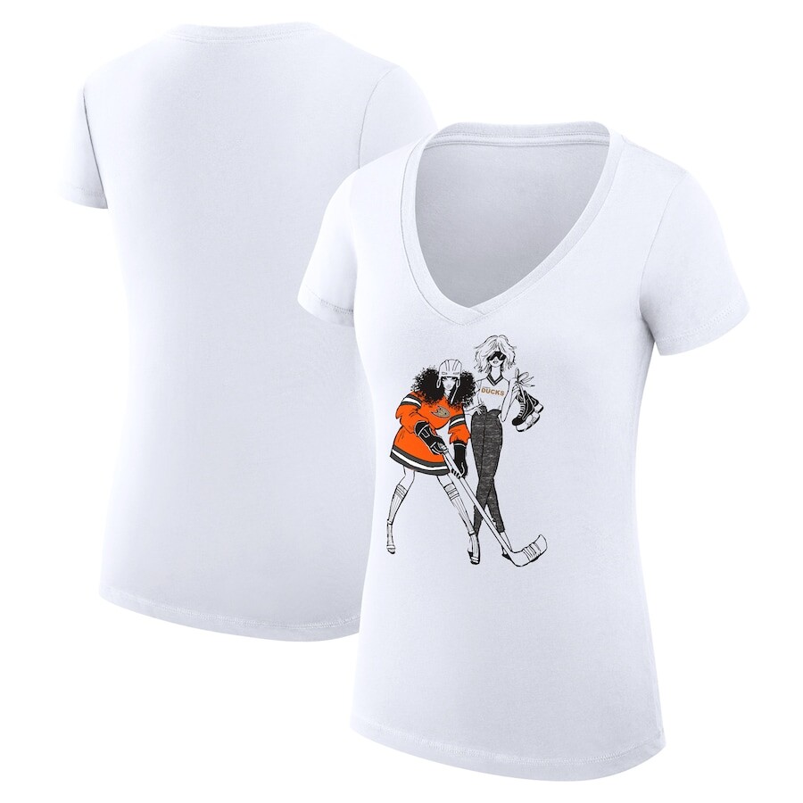 

Футболка с коротким рукавом G-III 4Her by Carl Banks Anaheim Ducks, белый