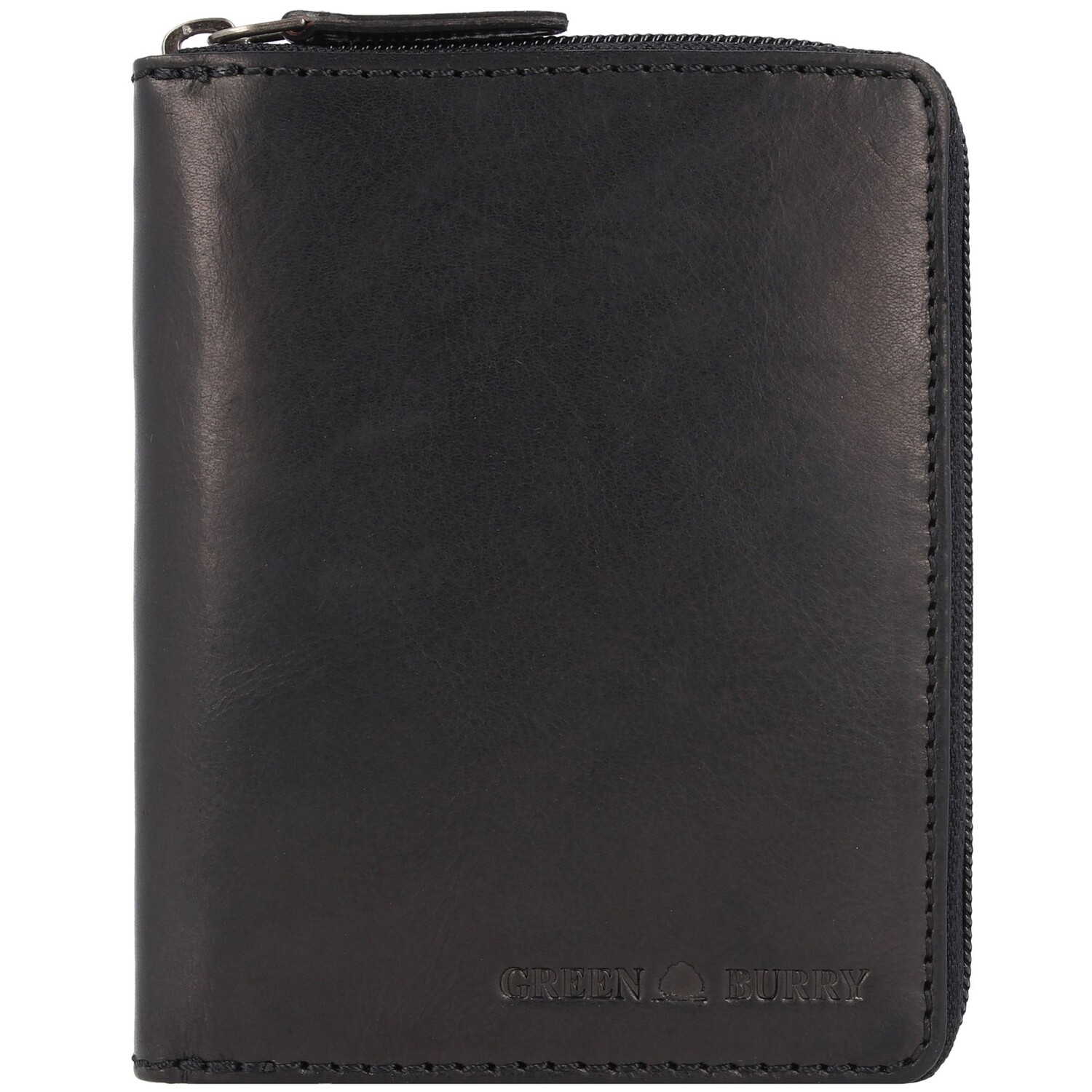 

Кошелек Greenburry Pure Black RFID Schutz Leder 10.5 см, черный