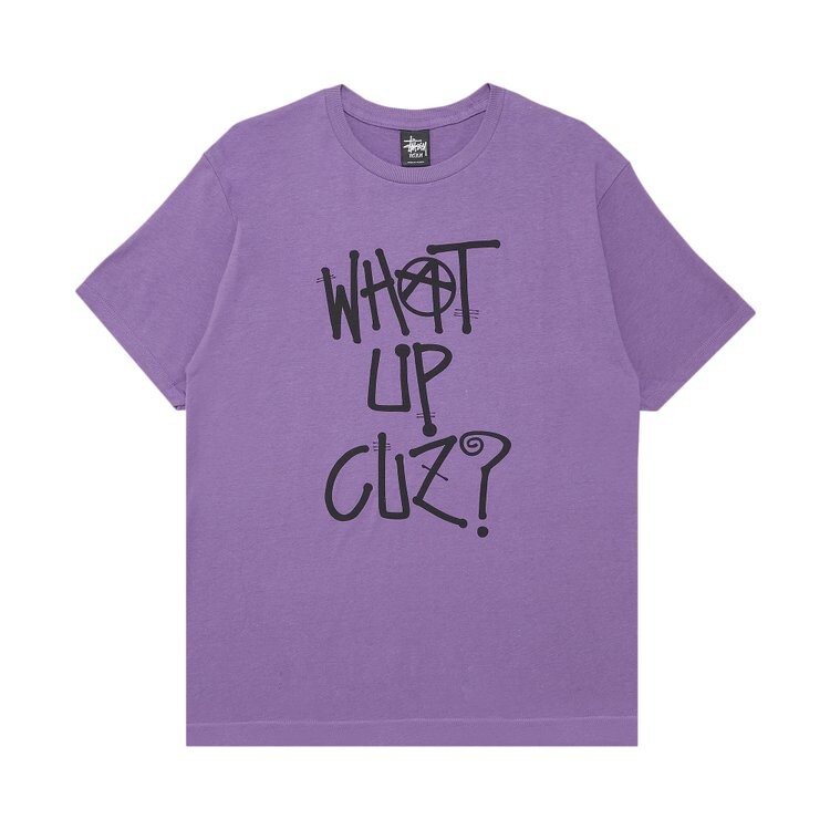 

Футболка Stussy What Up Cuz 'Purple', фиолетовый