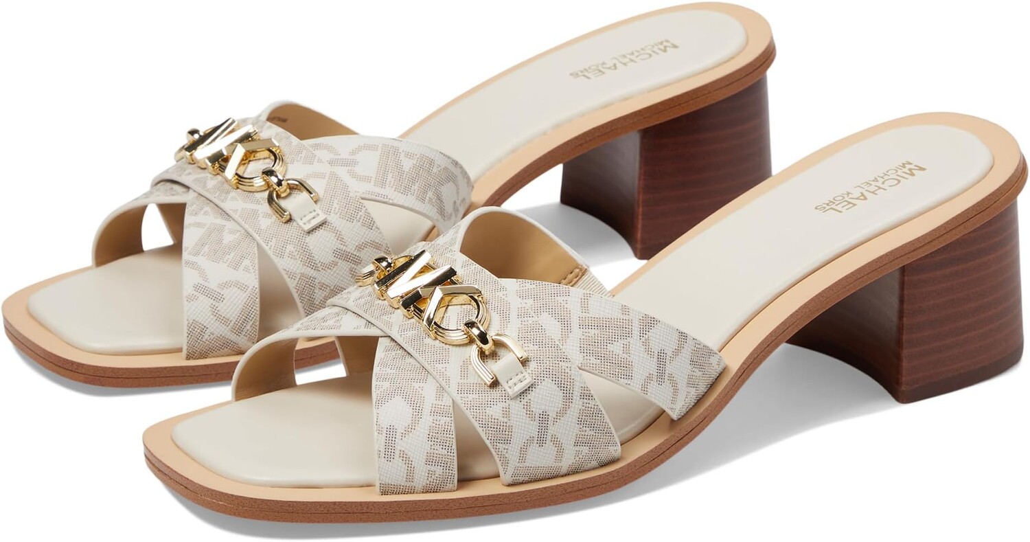 

Туфли Michael Kors Tiffanie Mid Sandal, цвет Vanilla/Luggage