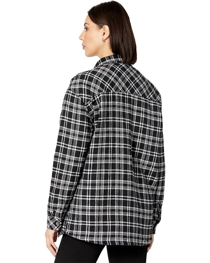 

Рубашка Dickies Juniors Snap Front Oversize Shirt, цвет White/Black