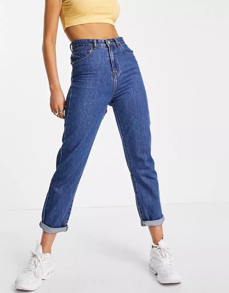 

Джинсы DTT Lou Mom в цвете Mid Blue Wash Don't Think Twice