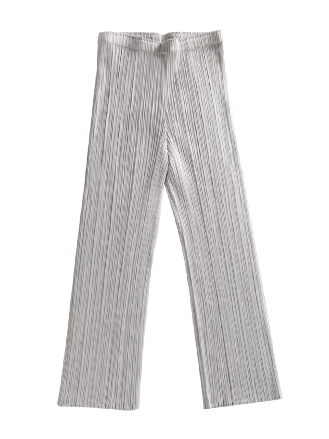 

Расклешенные брюки со складками Pleats Please Issey Miyake, серебряный