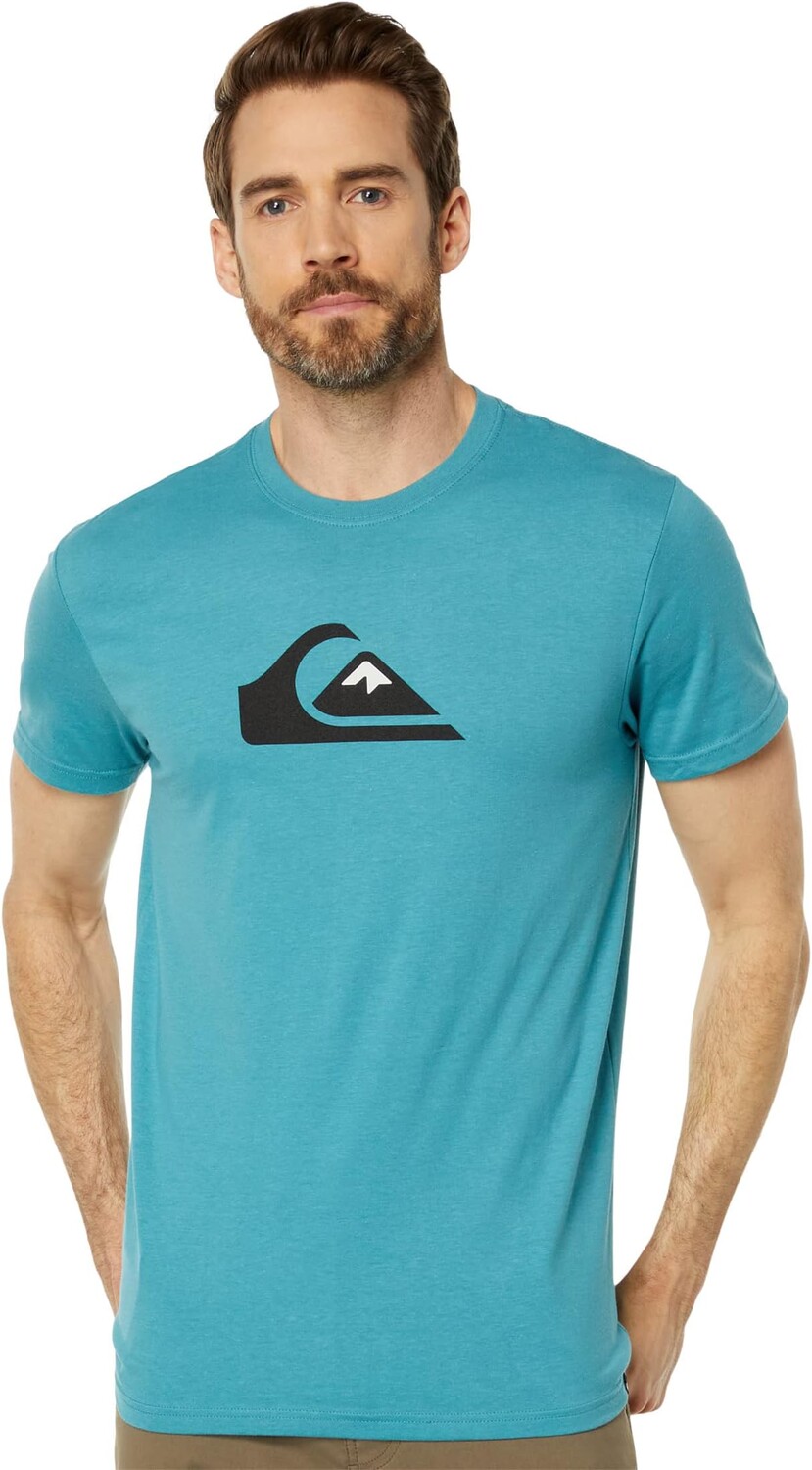 

Футболка с короткими рукавами и логотипом Comp Quiksilver, цвет Brittany Blue