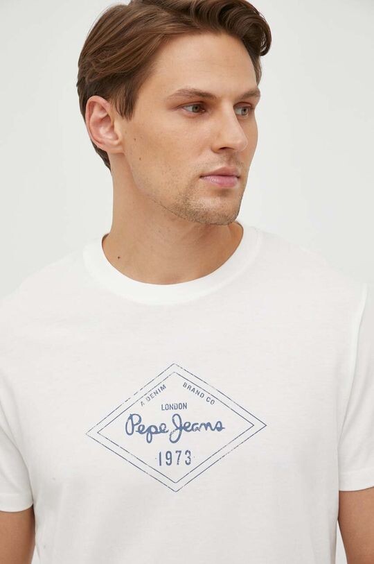 

Хлопковая футболка Wasley Pepe Jeans, бежевый