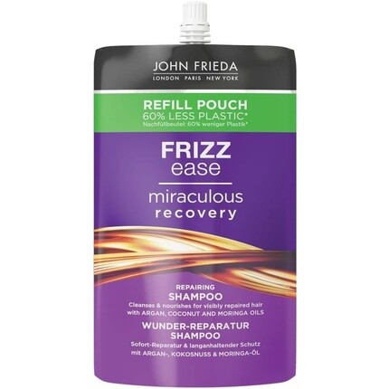 

John Frieda Frizz Ease Miraculous Recovery Восстанавливающий шампунь, 500 мл, сменный пакетик