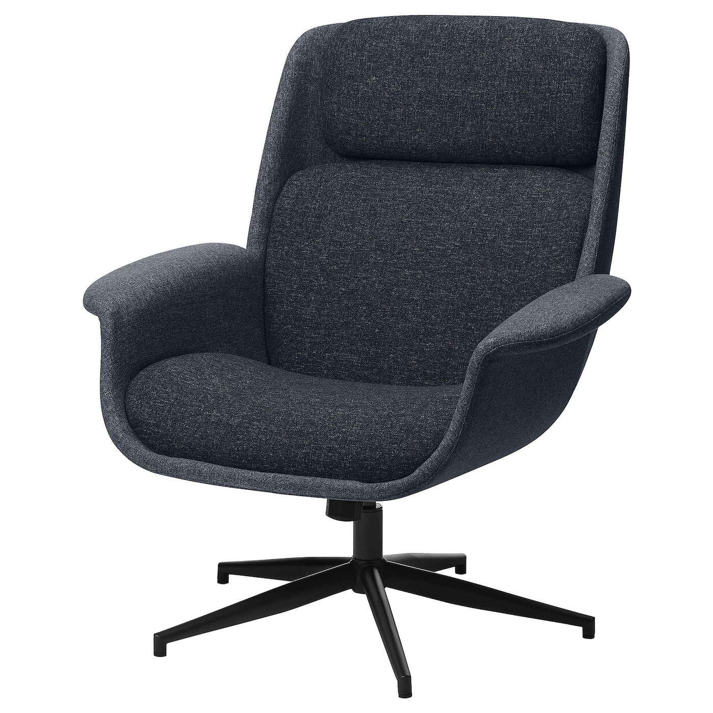 ЭЛЕБИ Вращающееся кресло, Гуннаред средний серый/темно-серый ÄLEBY IKEA компьютерное кресло для дома легкое роскошное кресло удобное офисное кресло с длинным сиденьем для спальни вращающееся кресло