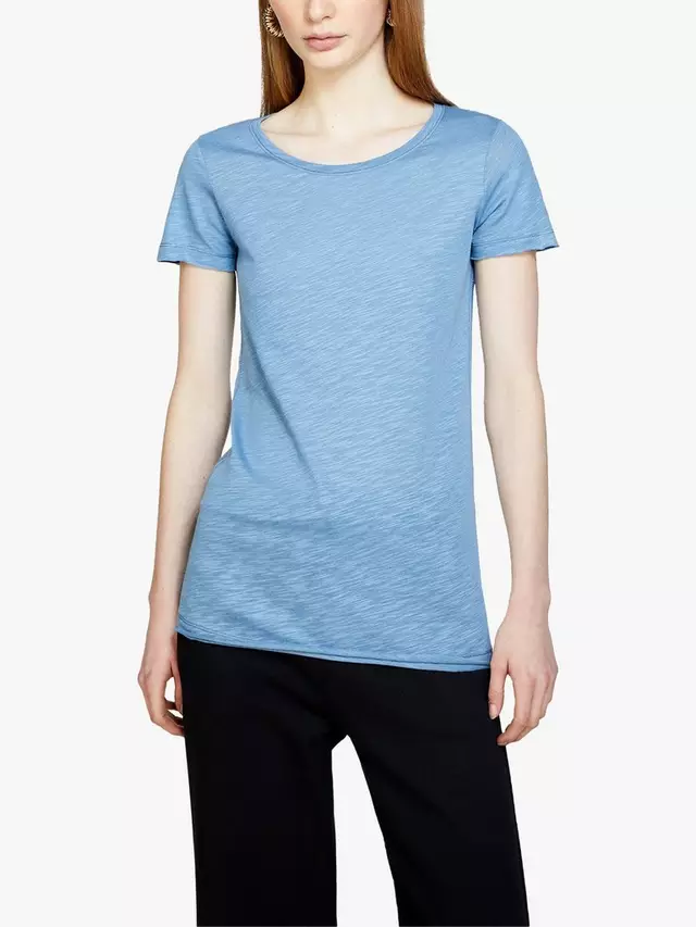 

Футболка SISLEY Crew Neck Short Sleeve Slub, синий