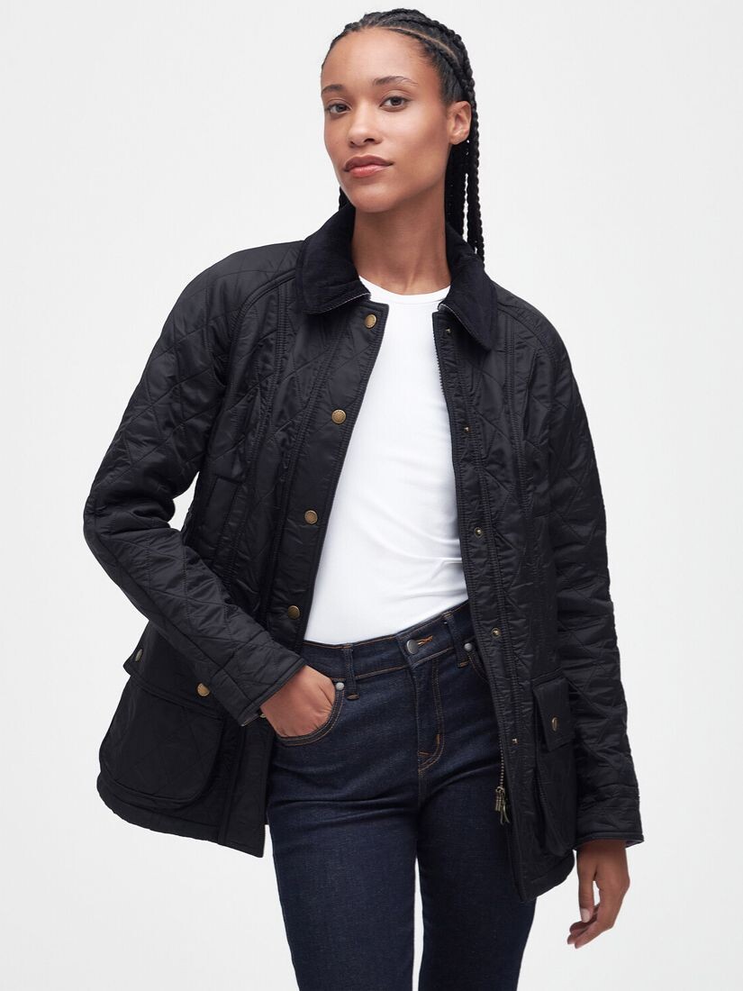

Стеганая куртка Barbour Beadnell, черная