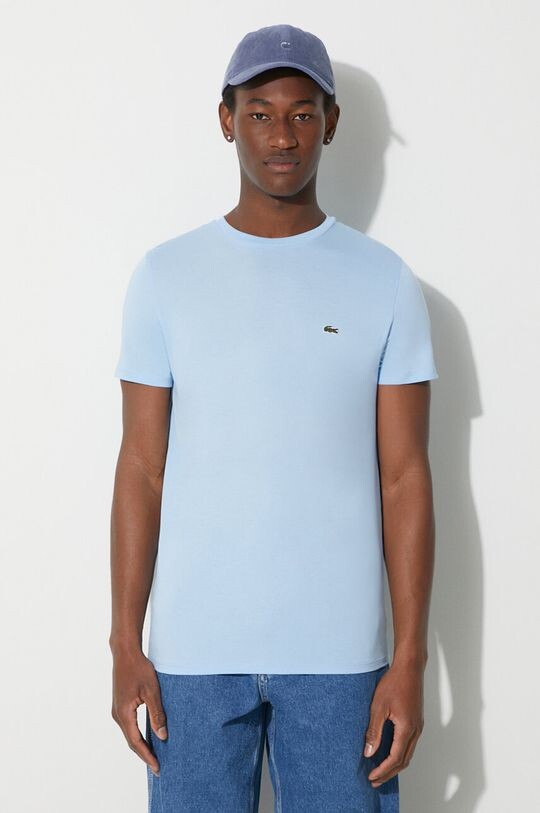 

Хлопковая футболка Lacoste, синий