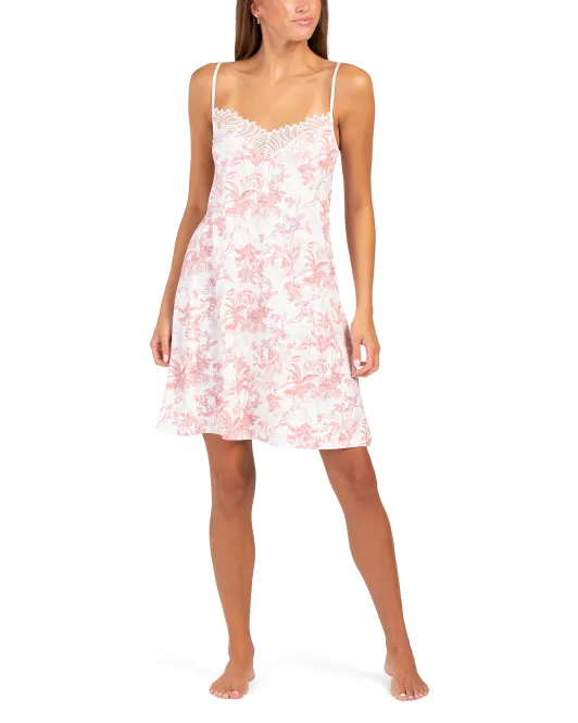 

Платье для сна Jungle De Jouy Antigel, цвет Rose