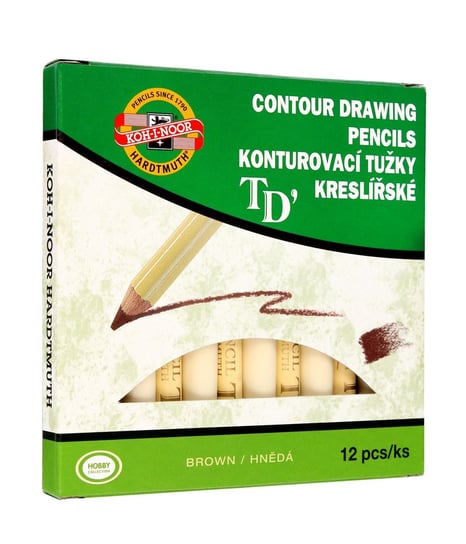 Чешский карандаш для глаз - коричневый 1 упаковка - 12 шт. Koh-I-Noor
