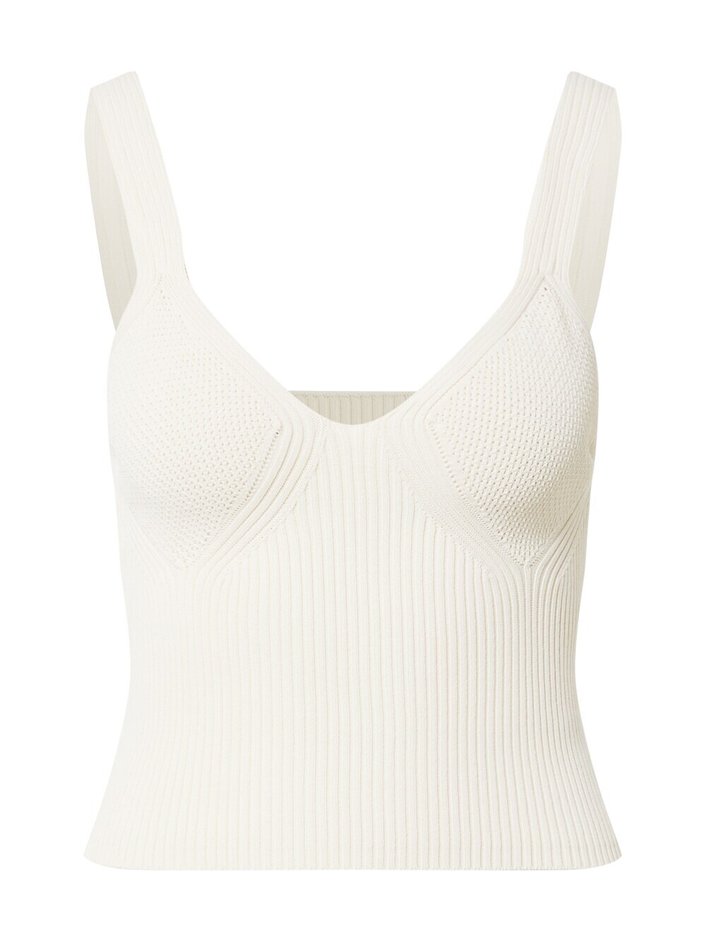 

Вязаный топ Gina Tricot Soleil, крем
