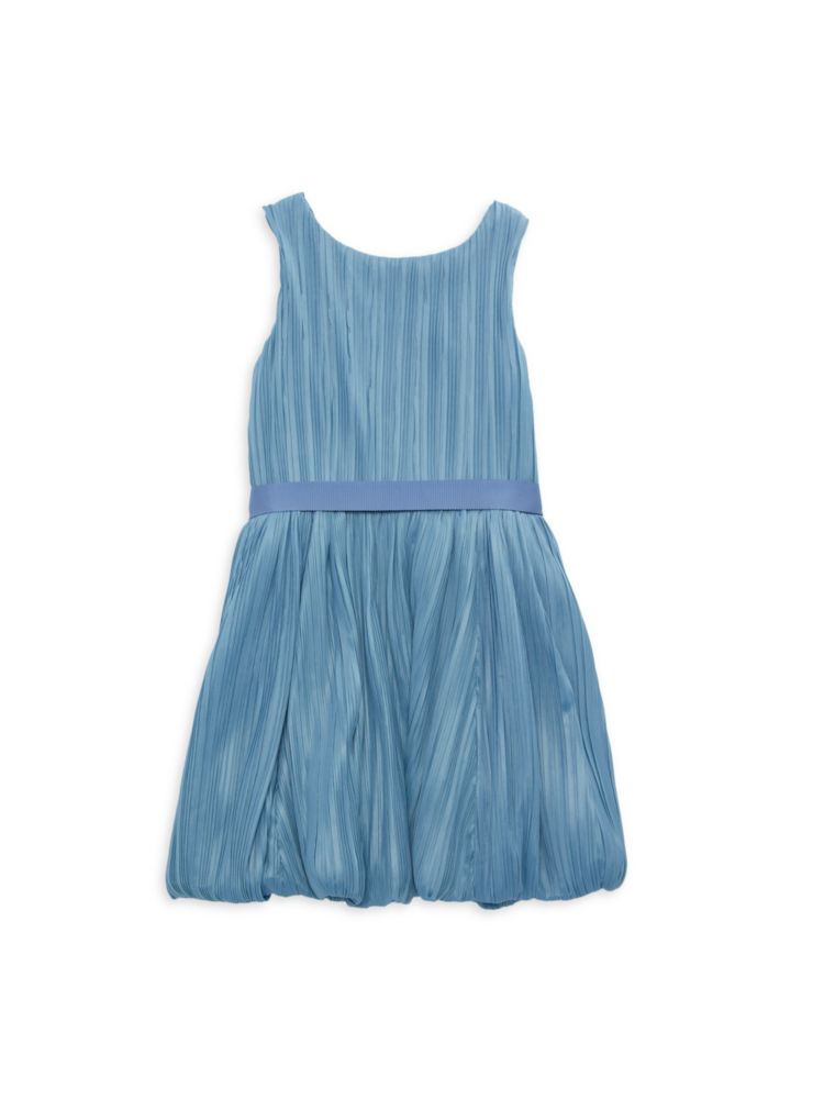 Плиссированное платье для маленьких девочек и девочек Hannah Banana, синий
