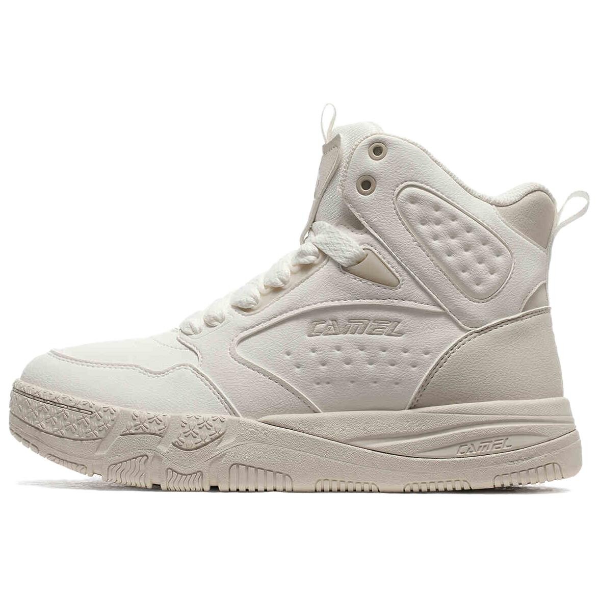 

Кеды, скейтборд обувь женская высокая Camel, цвет Ivory White/Light Off White