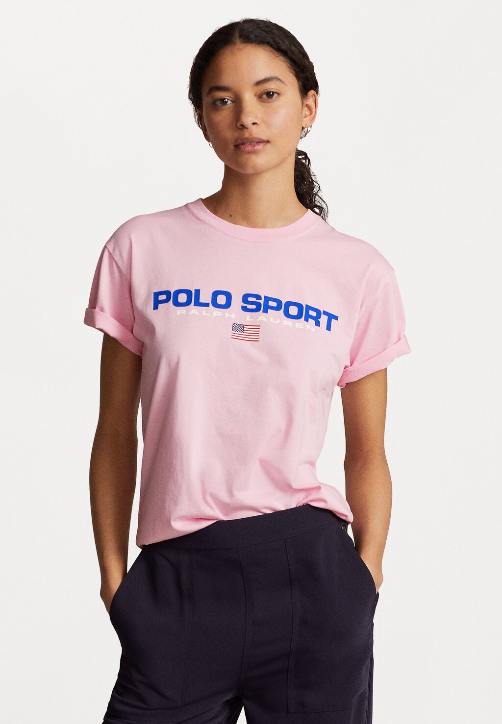 

Футболка с принтом SHORT SLEEVE Ralph Lauren, розовый