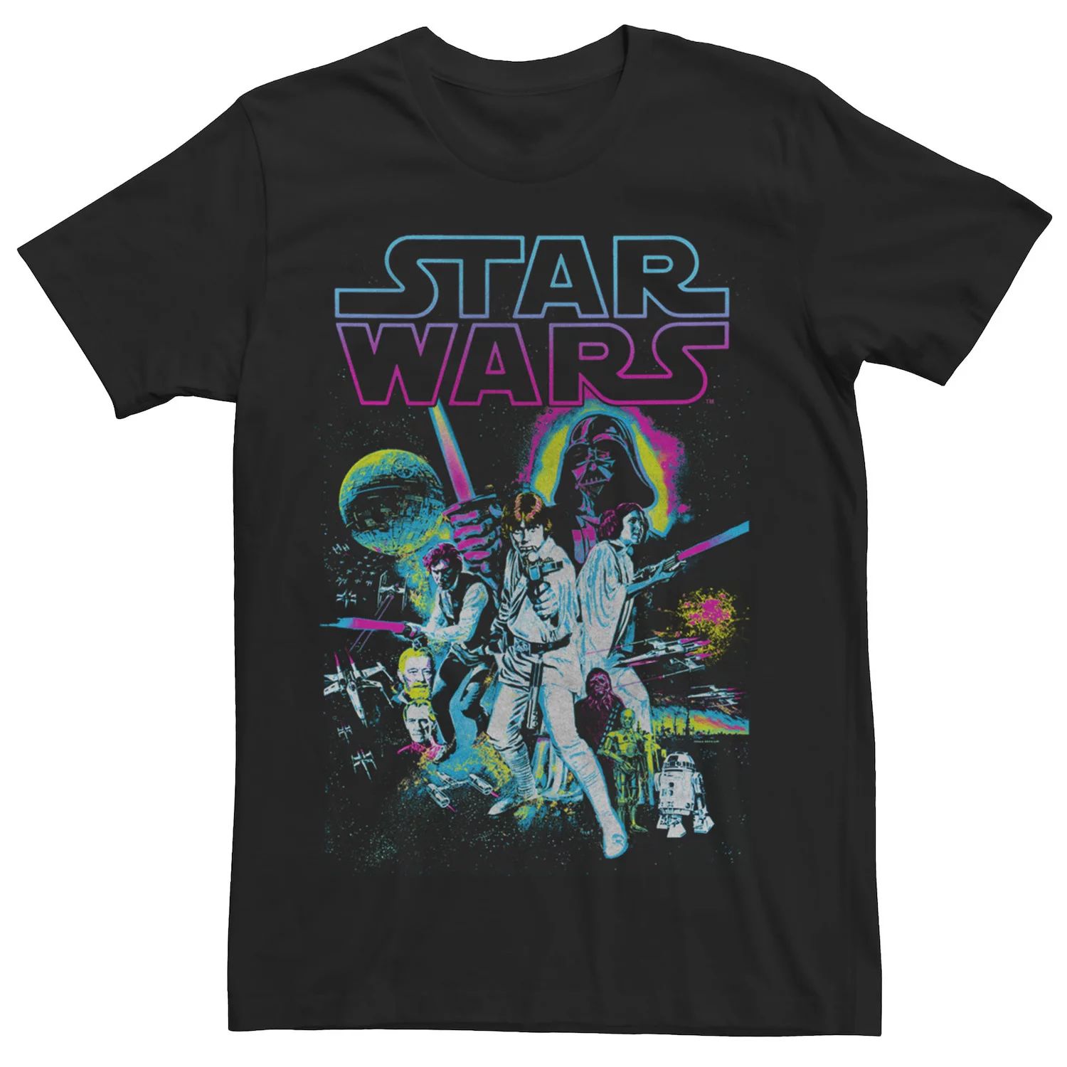 Мужская неоновая футболка A New Hope Star Wars