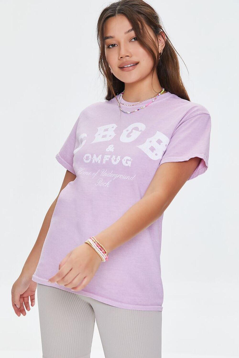 

Футболка с рисунком CBCG & OMFUG Forever 21, розовый