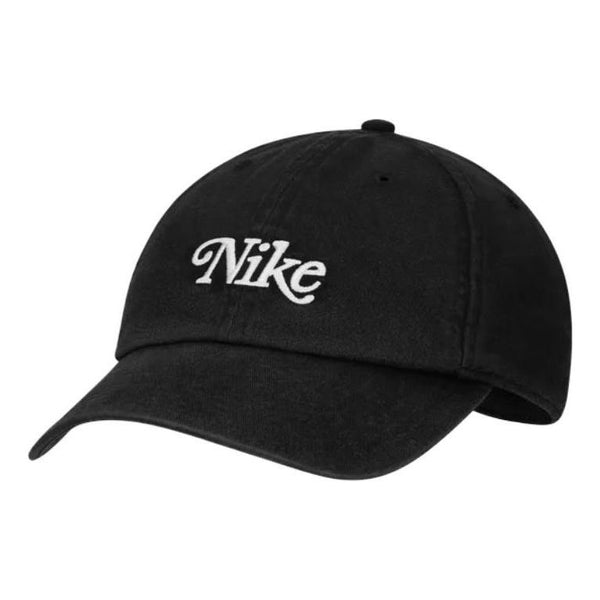Кепка Nike Heritage 86 Washed Strapback Golf Hat 'Black', черный