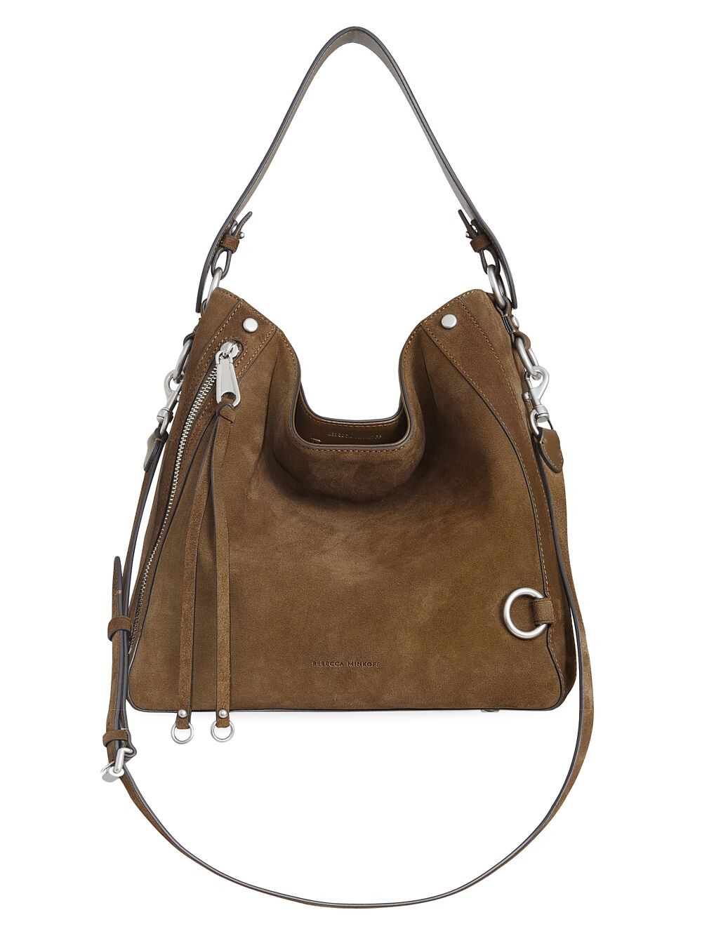 

Замшевая сумка-хобо MAB Rebecca Minkoff
