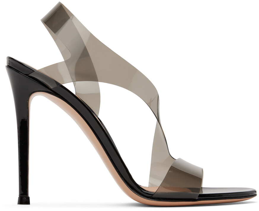 

Черные босоножки на каблуке Metropolis Fume Gianvito Rossi