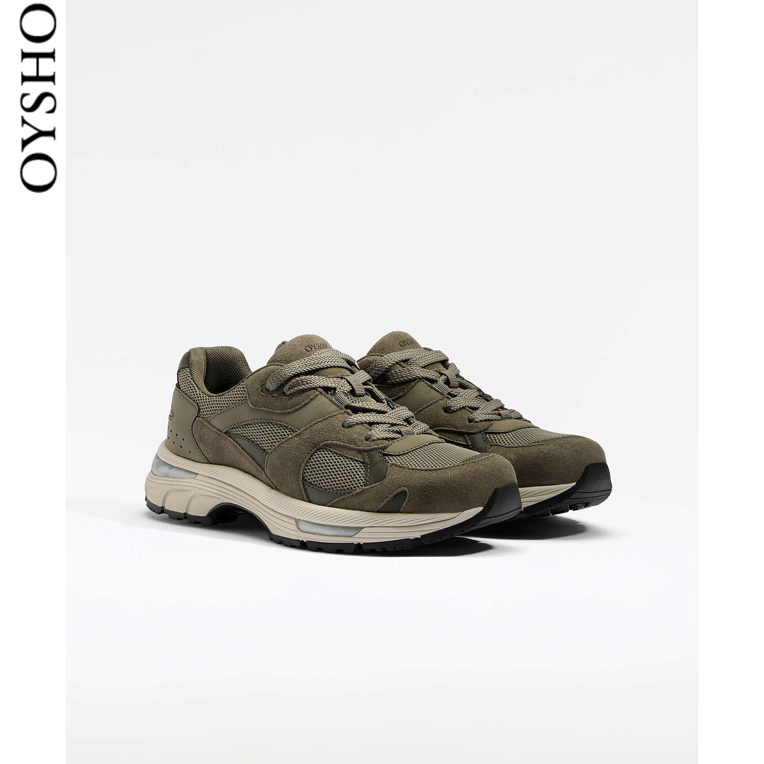 

Кроссовки Oysho OrthoLite в спортивном стиле, зеленый