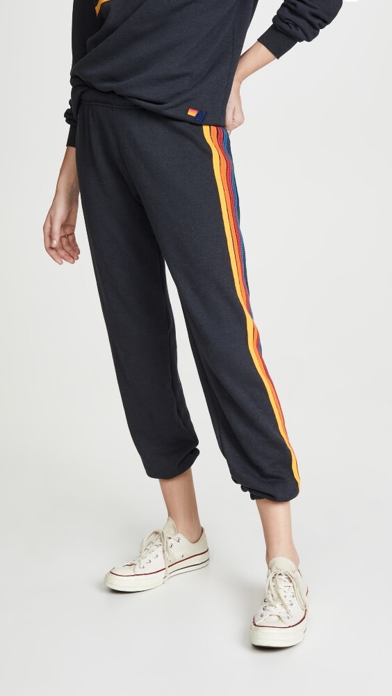 

Спортивные брюки Aviator Nation 5 Stripe, угольный