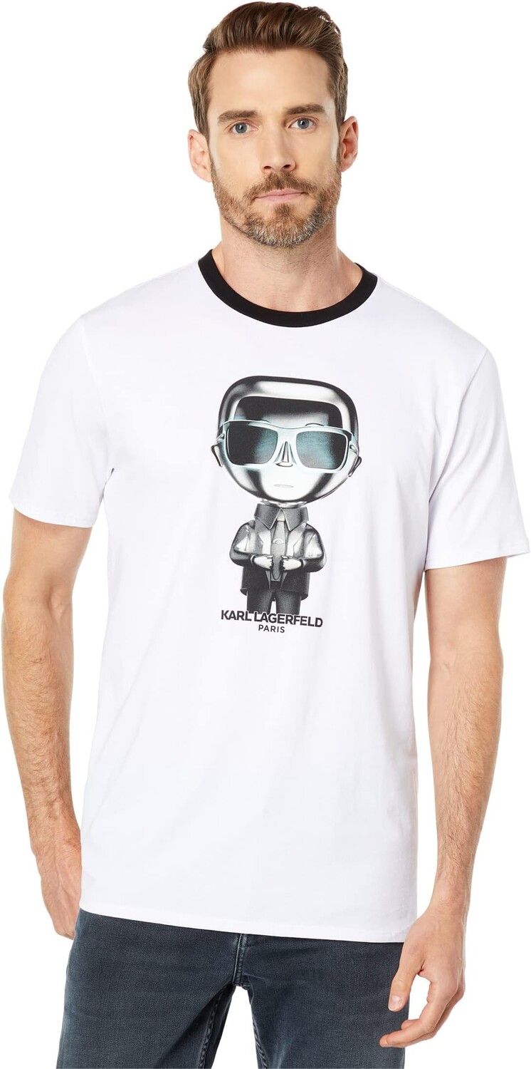 

Футболка с круглым вырезом Alien Karl Lagerfeld Paris, белый