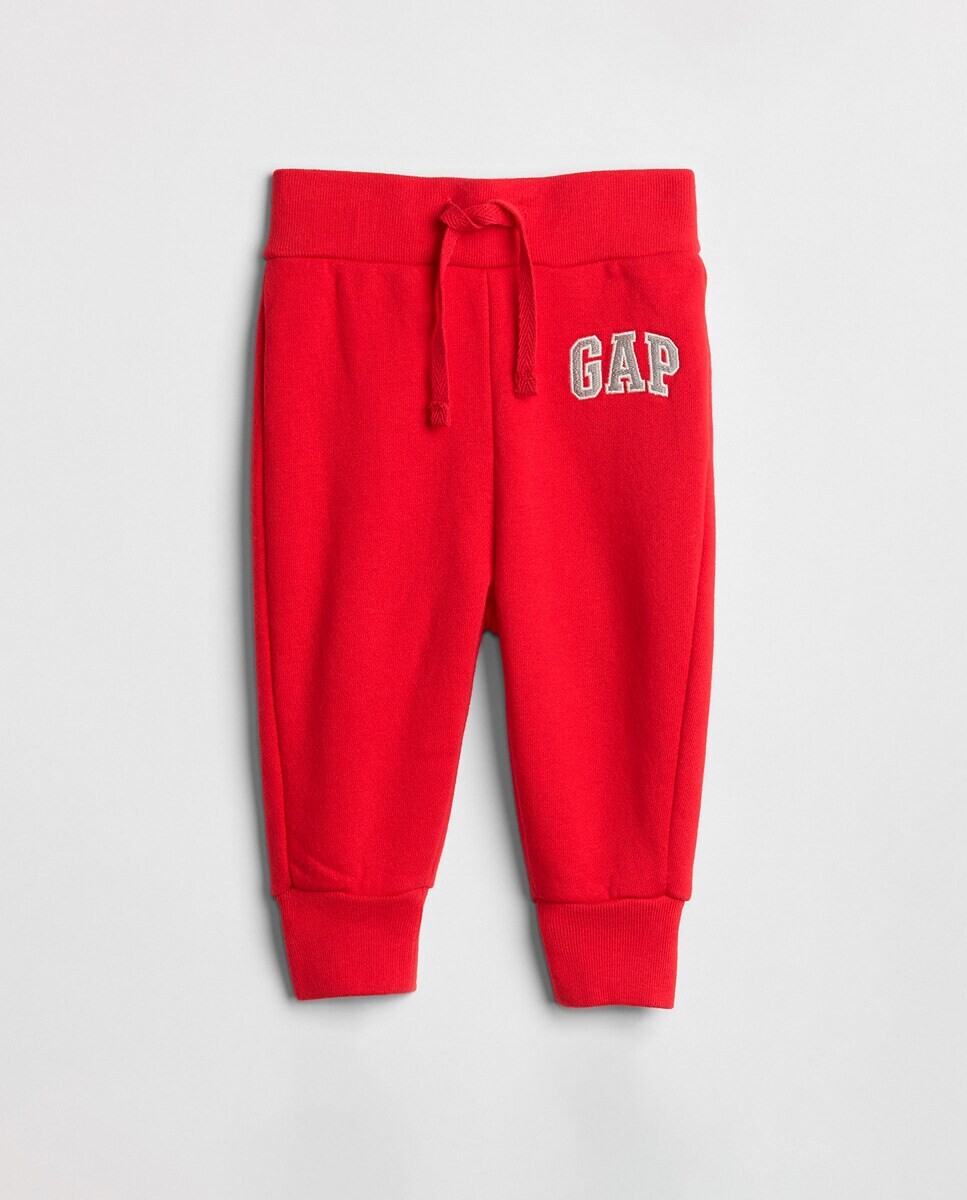 

Брюки для мальчика с красным логотипом Gap, красный