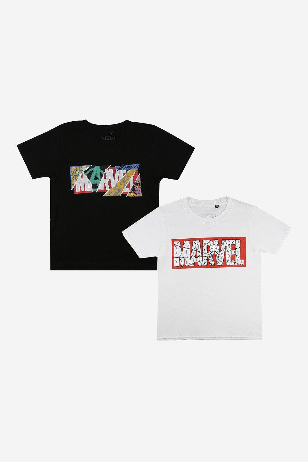 Комплект футболок для мальчиков «Вселенная Marvel» (2 шт.), мультиколор