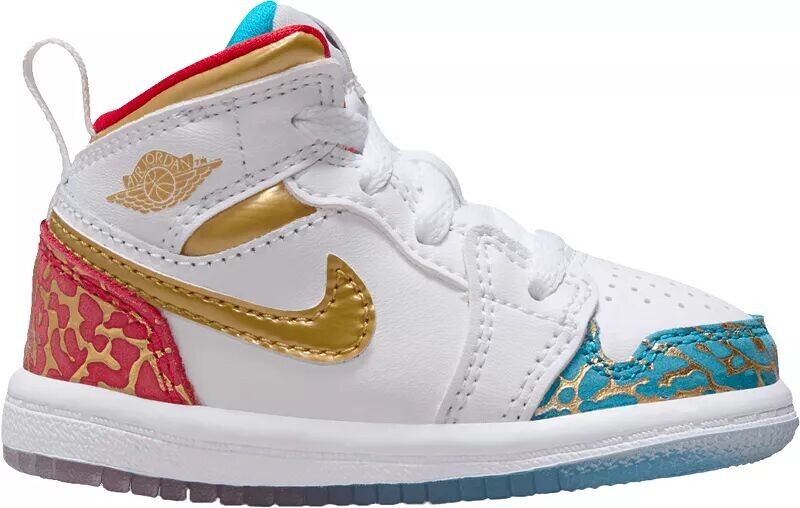 

Jordan Toddler Air Jordan 1 Mid Школьные баскетбольные кроссовки, мультиколор
