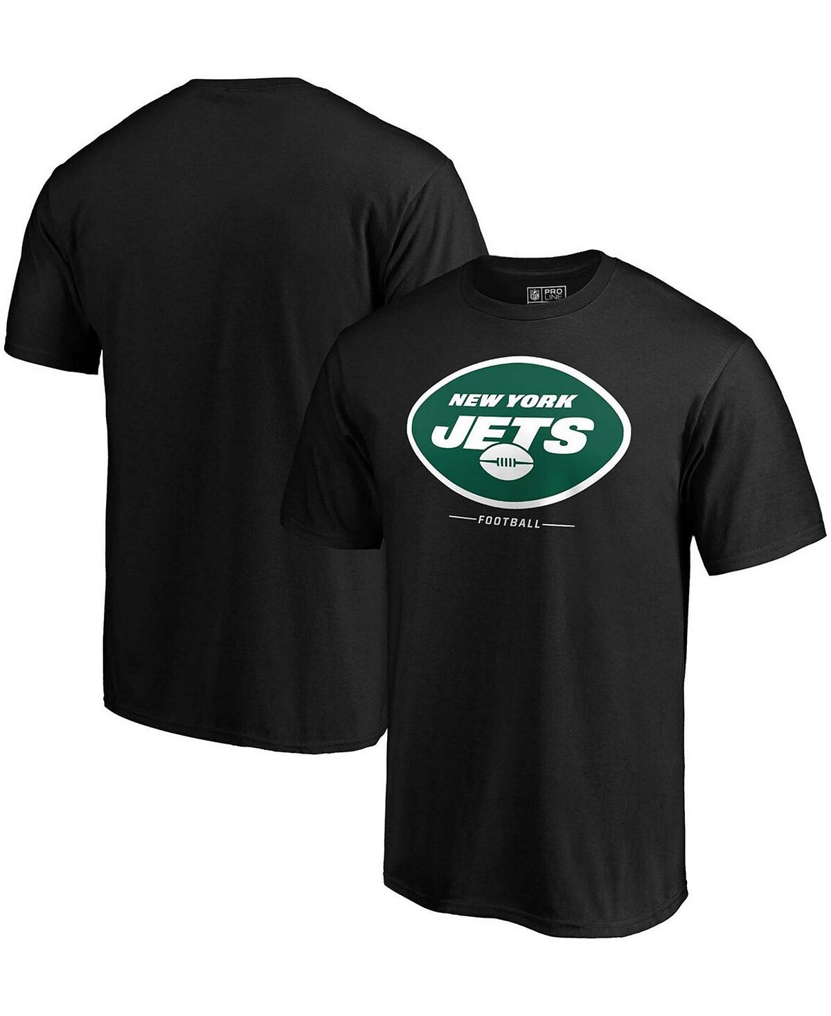 

Мужская черная футболка с логотипом New York Jets Team Lockup Fanatics