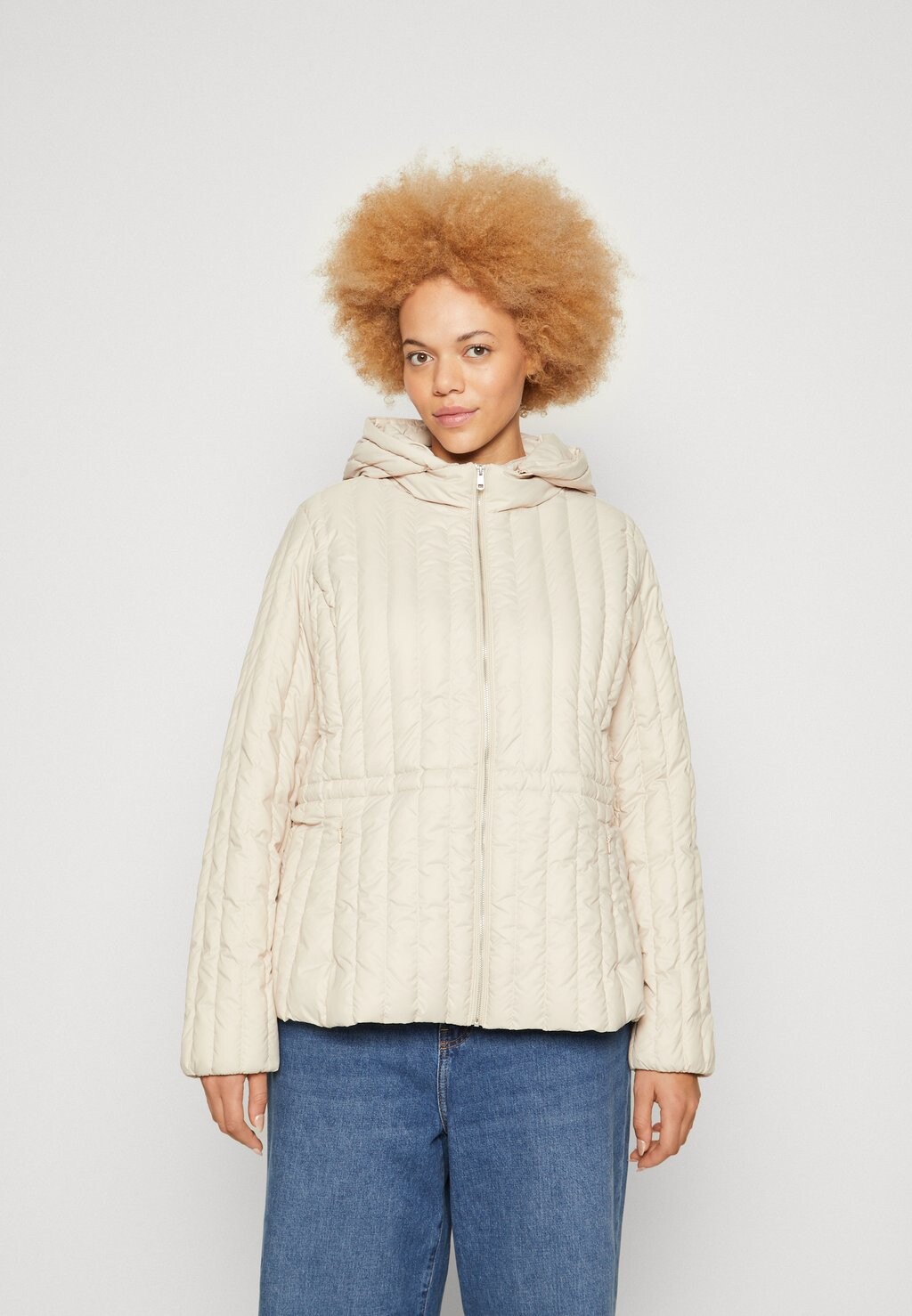 

Пуховик Feminine Jacket Tommy Hilfiger, бежевый