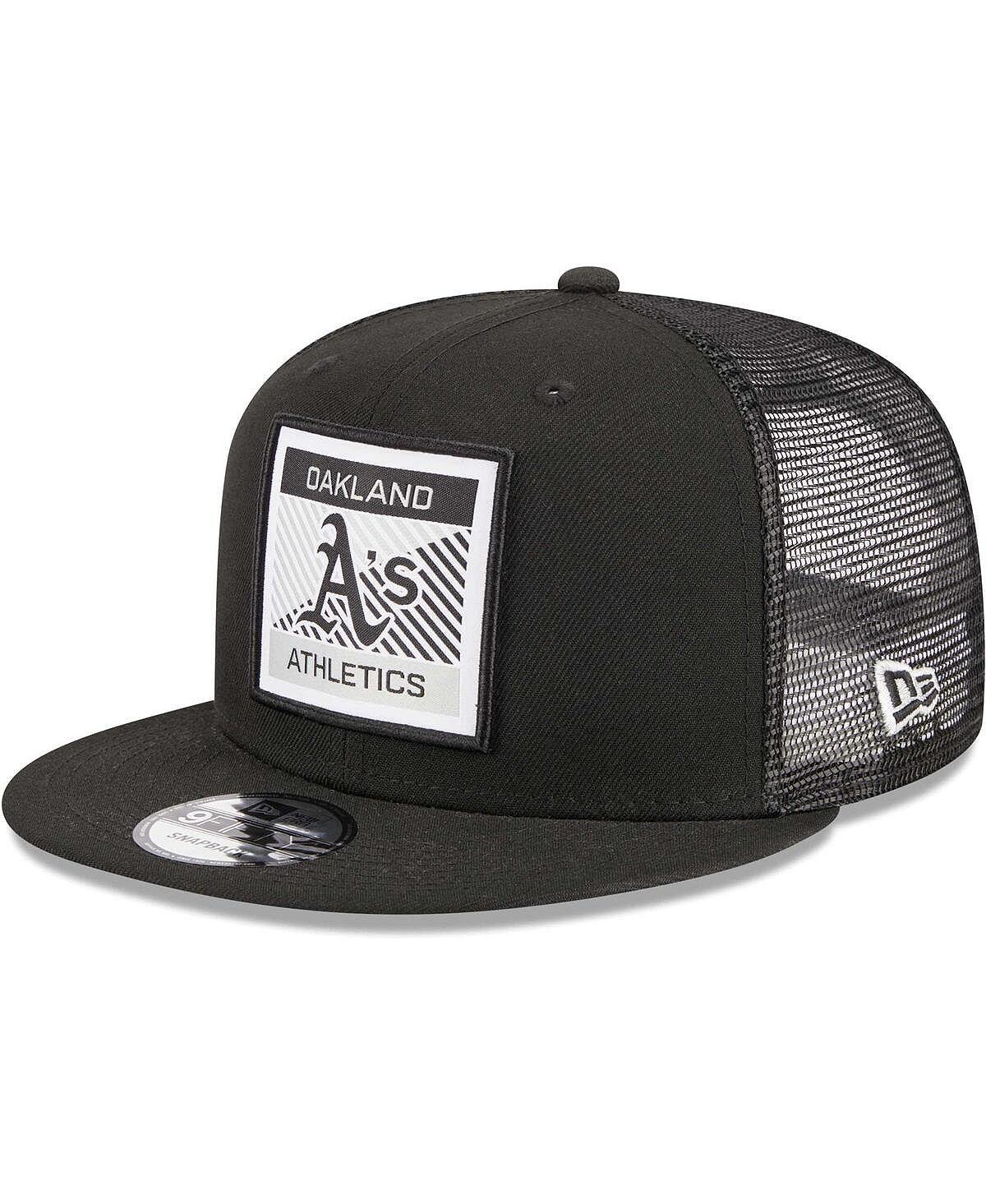 

Мужская черная кепка Snapback Oakland Athletics Scratch Squared Trucker 9FIFTY Snapback New Era