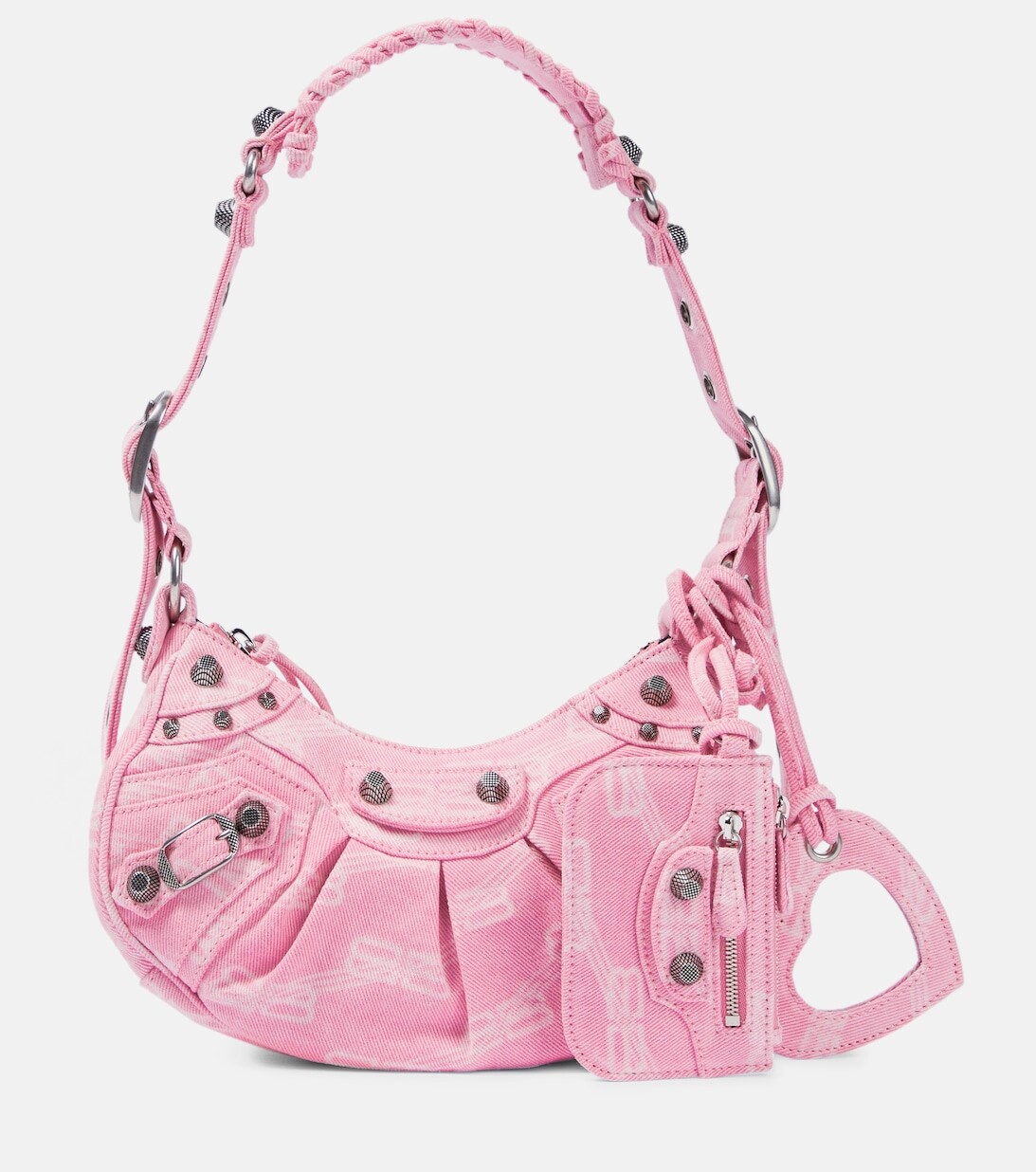 

Джинсовая сумка через плечо Le Cagole XS Balenciaga, розовый