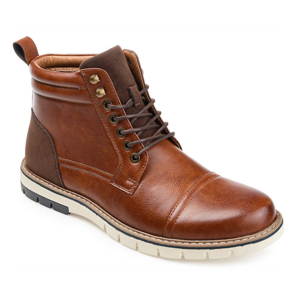 Мужские ботинки Lucien с коротким носком Vance Co., коричневый