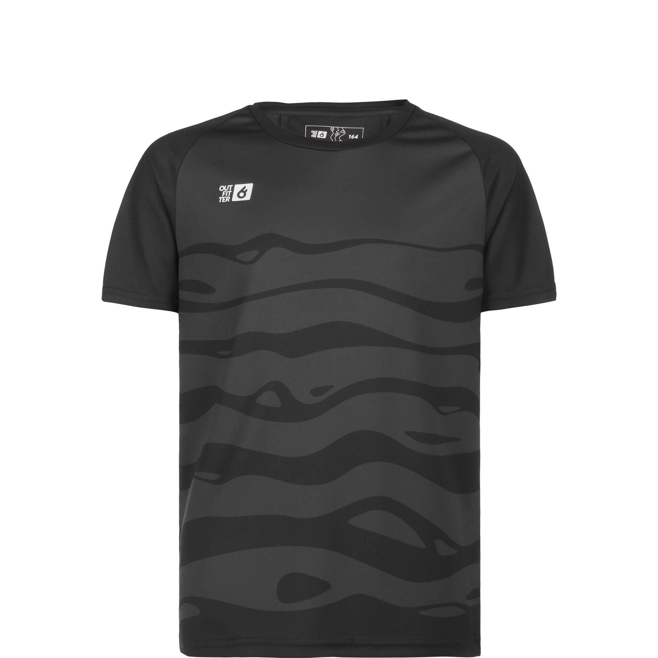 Спортивная футболка OUTFITTER Trikot OCEAN FABRICS TAHI Match Jersey IKA, темно серый