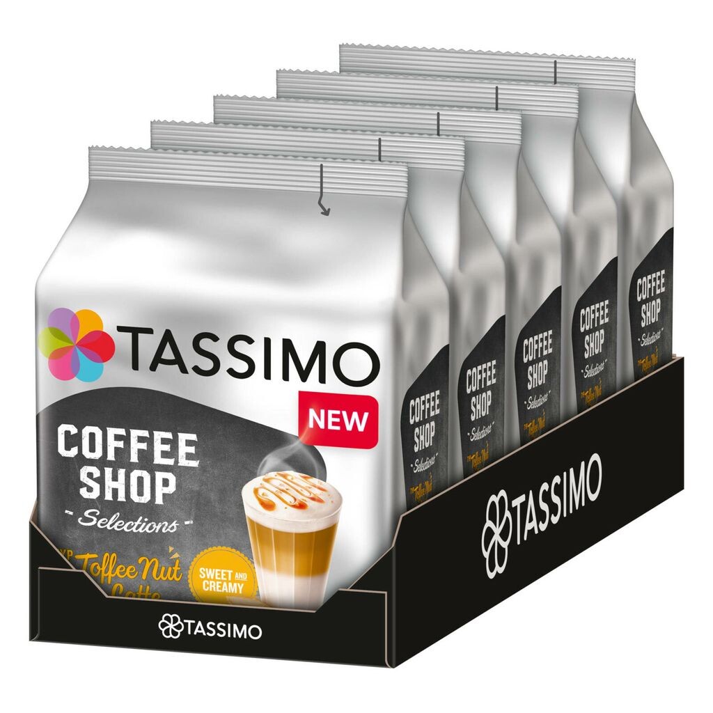 

Tassimo Coffee Shop Selections Toffee Nut Latte T, диски, капсулы, 5 x 8 напитков