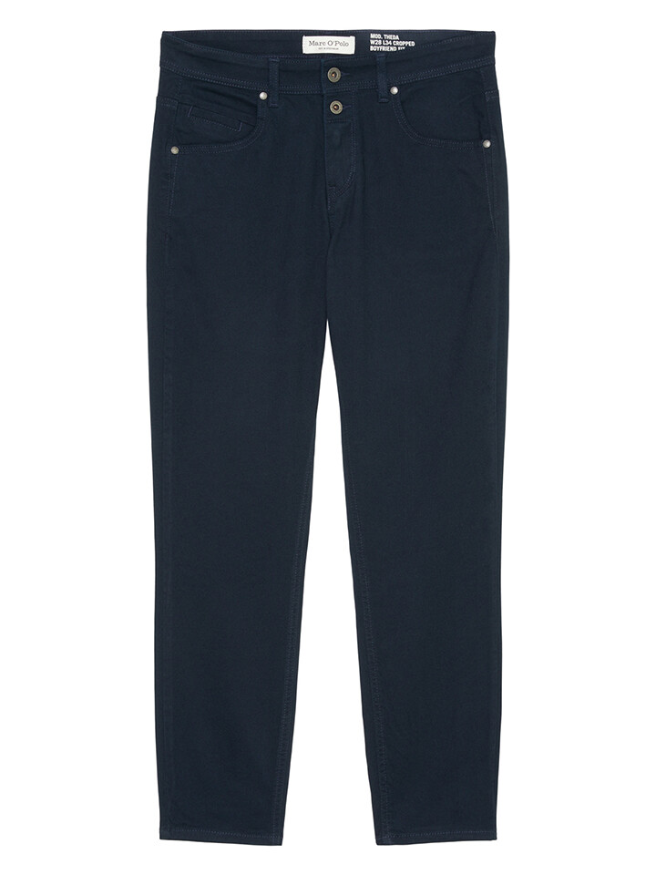 

Брюки Marc O'Polo Hose Boyfriend fit, темно-синий