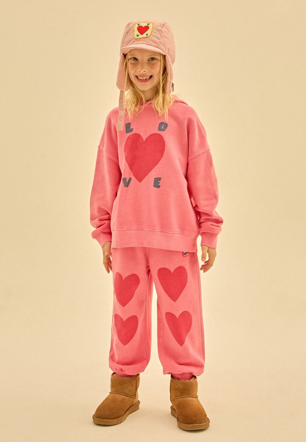 

Толстовка с капюшоном LOVE PIGMENT HOODIE JELLY MALLOW, розовый