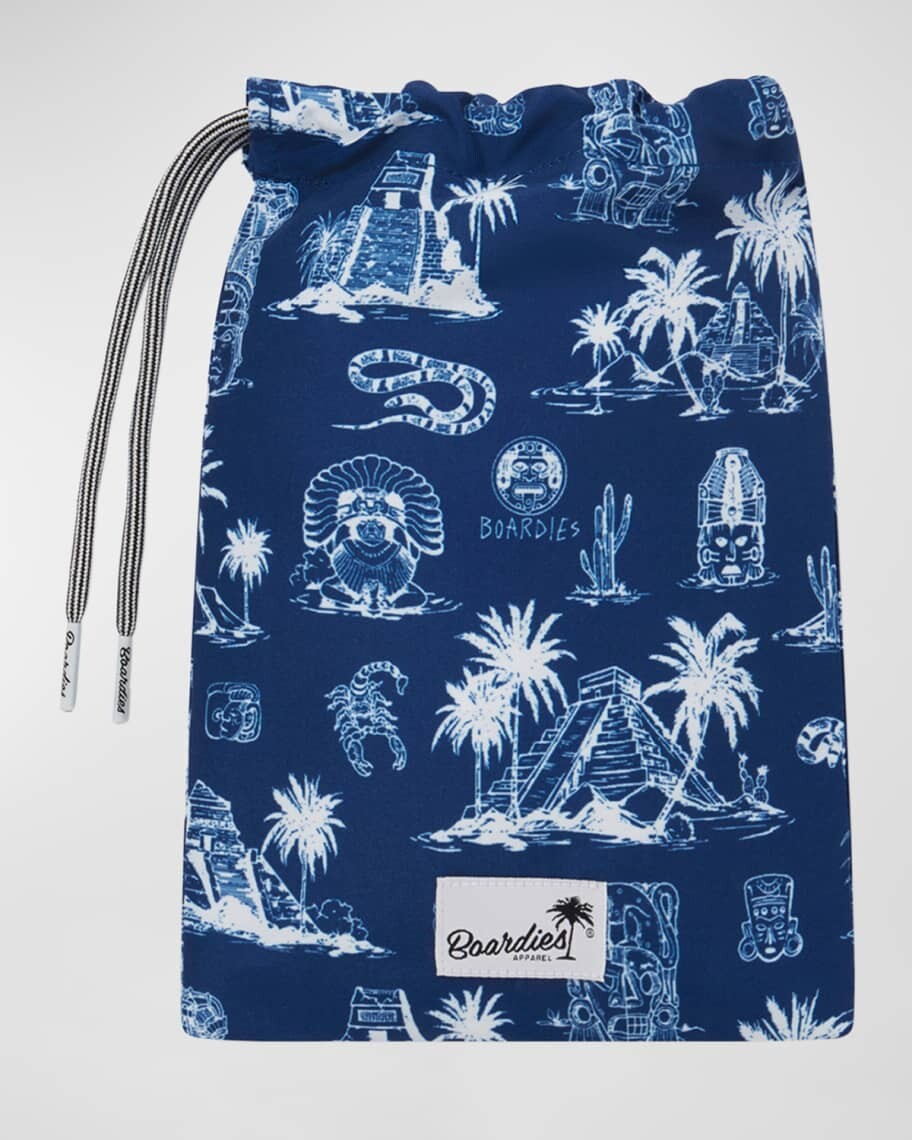 

Плавки Tulum Boardies Apparel, синий/белый