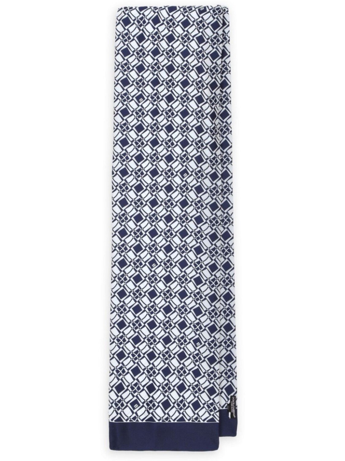 

Dolce & Gabbana шелковый платок с геометричным принтом, синий