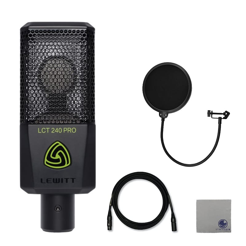 

Конденсаторный микрофон Lewitt LCT-240-PRO-BLK Large-Diaphragm Condenser Microphone