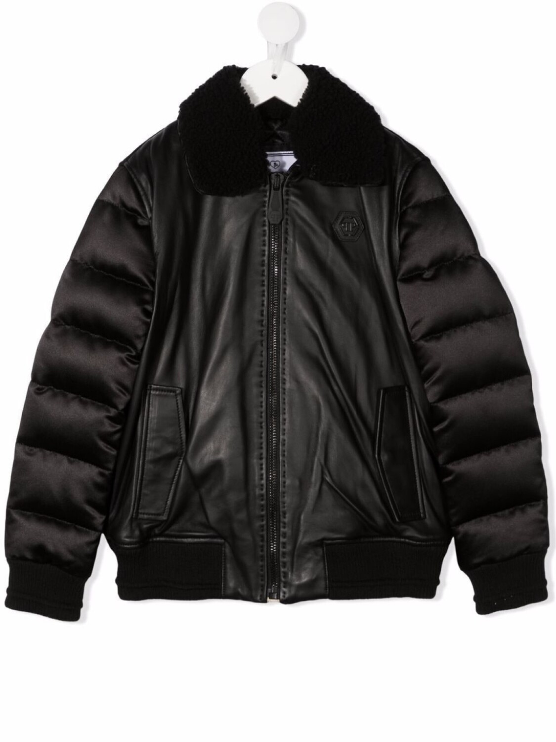 

Philipp Plein бомбер Iconic Plein с дутыми вставками, черный