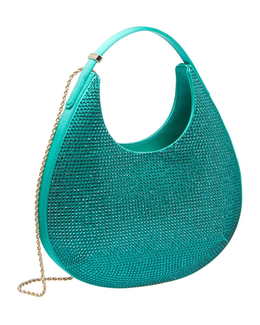 

Мини-сумка Hobo из атласа с кристаллами Giorgio Armani