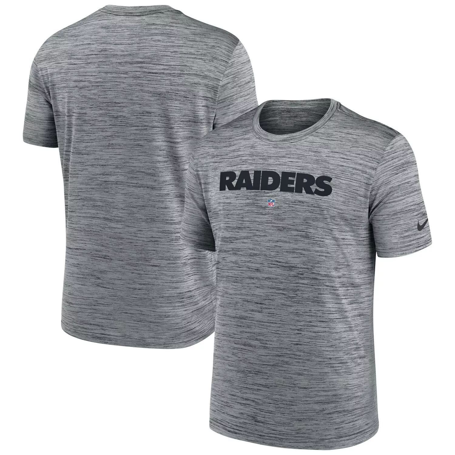 

Мужская серая футболка Las Vegas Raiders Velocity Performance Nike, Серый